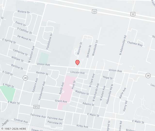 Location Map: 1 Monroe Street Bridgewater Township, New Jersey 08807